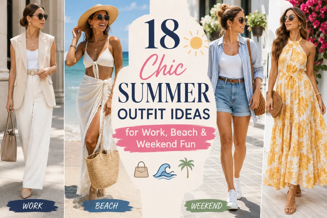 18 Chic Summer Outfit Ideas for Work, Beach & Weekend Fun