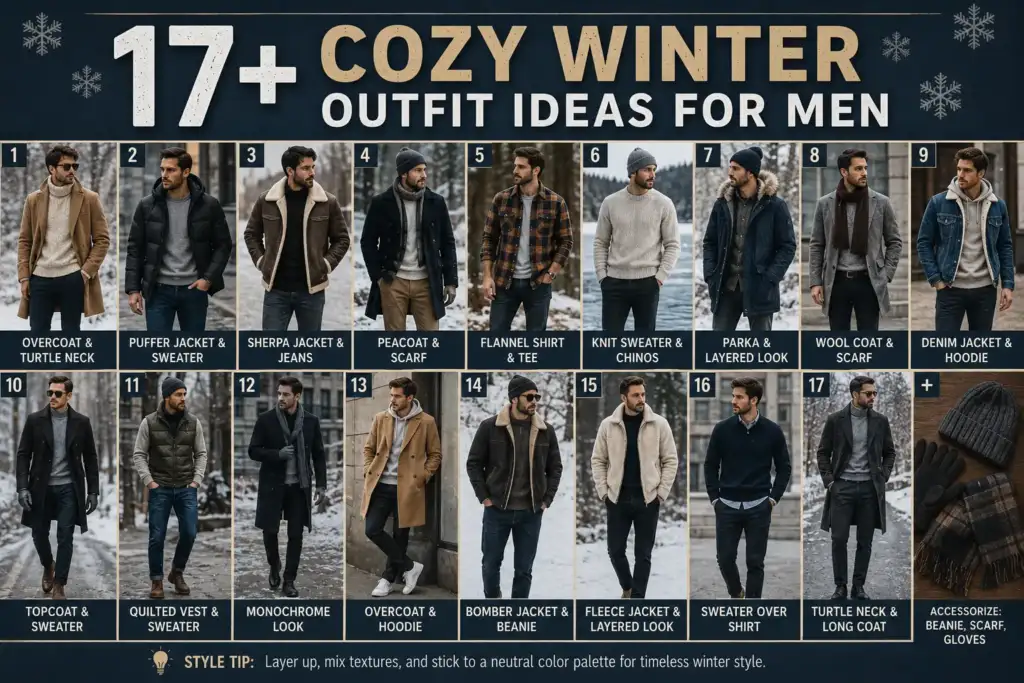 17+ Cozy Winter Outfit Ideas for Men