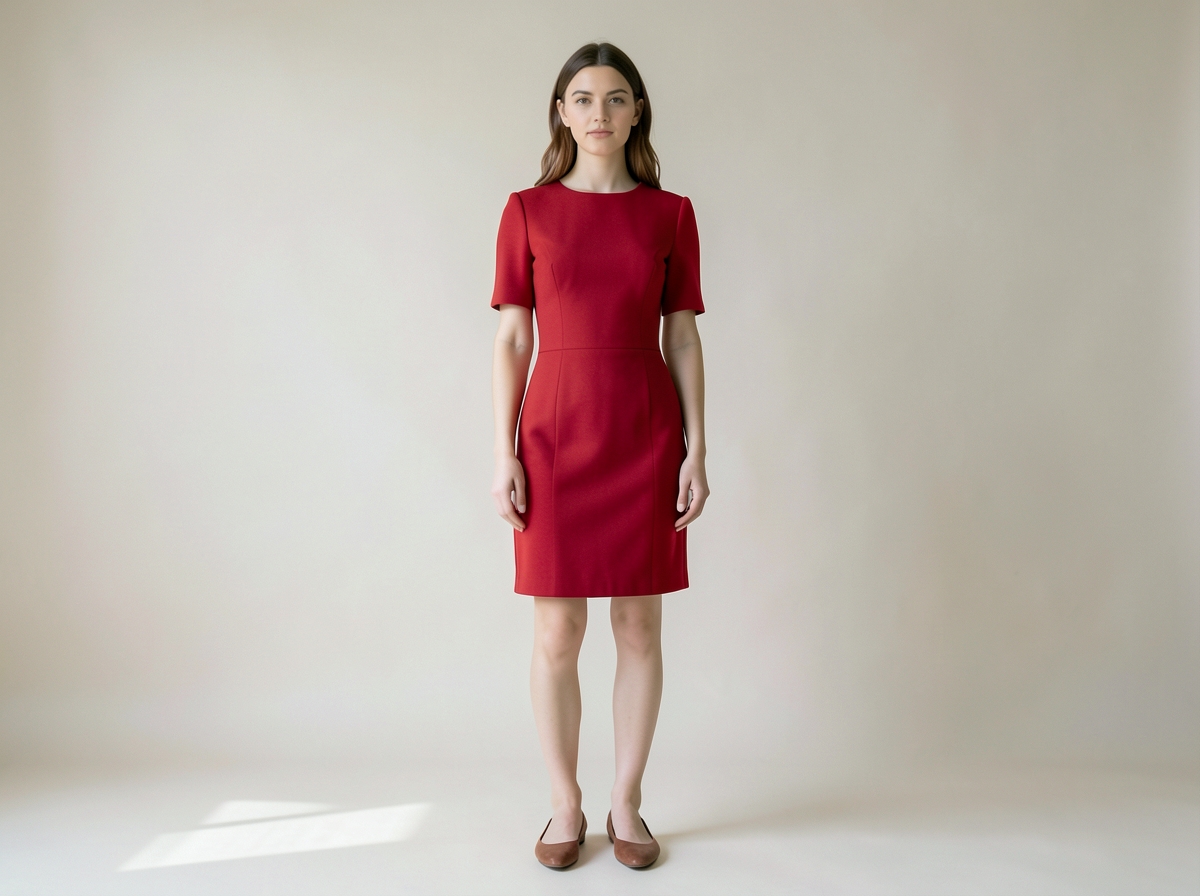 Woman wearing structured dress - Iconic Red Carpet Dresses for Fall
