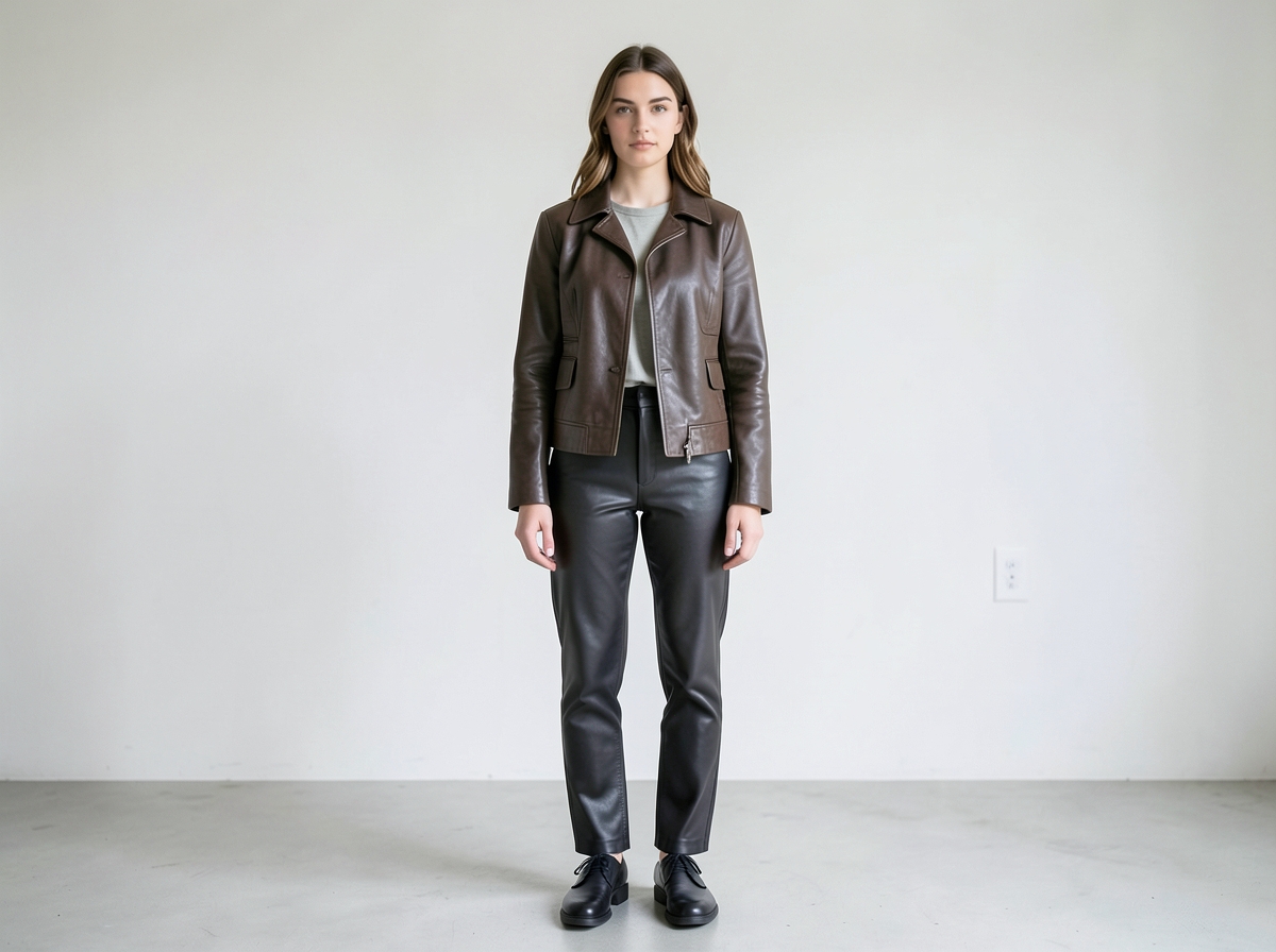 Woman wearing jacket and leather pants - Runway Highlights: How Designers Are Shaping the Trend